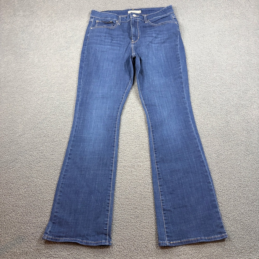 Levi's Jeans Women 32 Blue 725 High Rise Bootcut Stretch Dark Wash Denim 8476